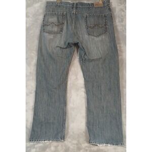 Wrangler Jeans Mens 36x27 (tag 38x30) Slim Straight Blue Denim Pants Medium Wash